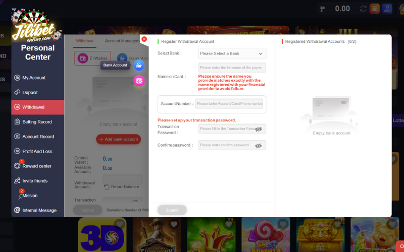How to Withdraw Jilibet 69 setting-up-a-withdrawal-method