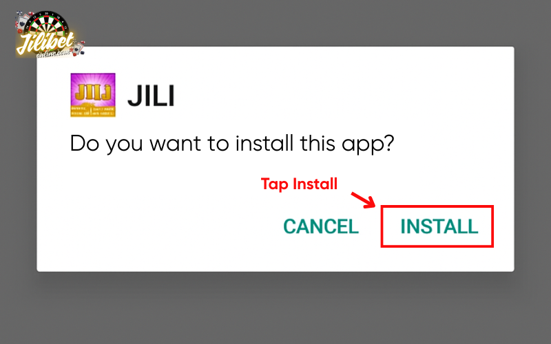 How to Download Jilibet APP 8 tap-install-to-start-the-installation