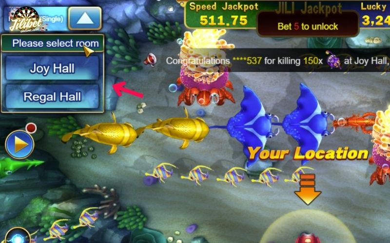 Jackpot Fishing – Shoot Fish, Beat Bosses and Win 888X Jackpots 5 select-room-to-play