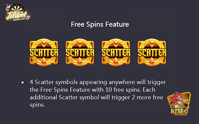Treasures of Aztec: 6x5 Slot Packed with Combos, Free Spins & Gold Symbols 9 4 Scatter symbols to unlock 10 free spins