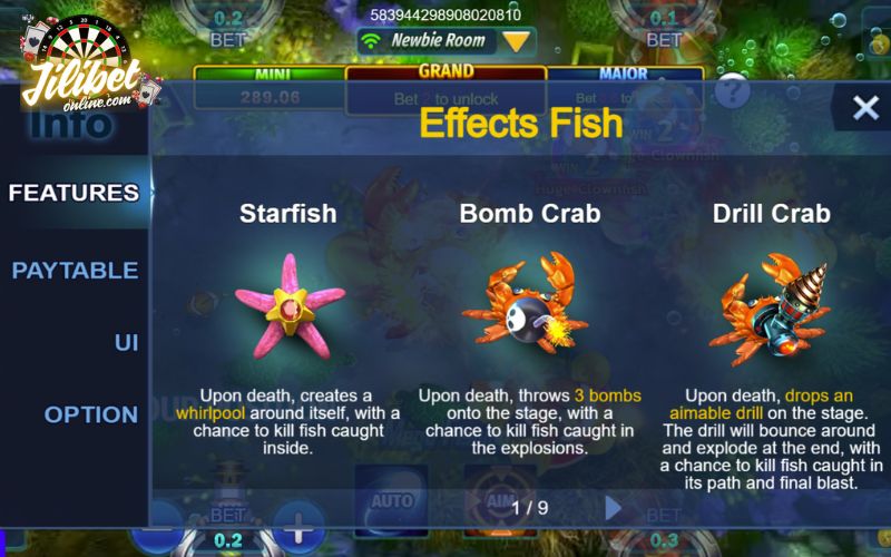 Mega Fishing at Jilibet – Guide to Winning Big Rewards 7 Effects Fish with powerful skills for bigger wins