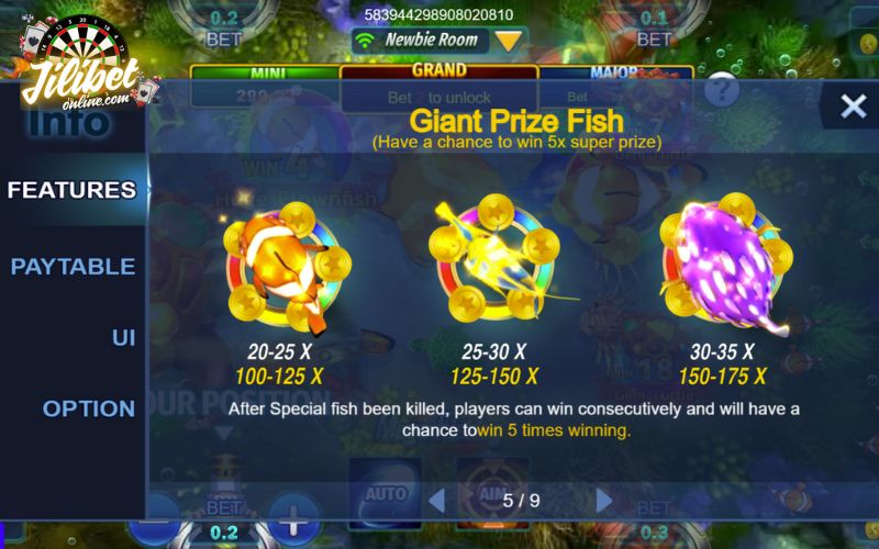 Mega Fishing at Jilibet – Guide to Winning Big Rewards 8 Win big with multipliers up to 175X