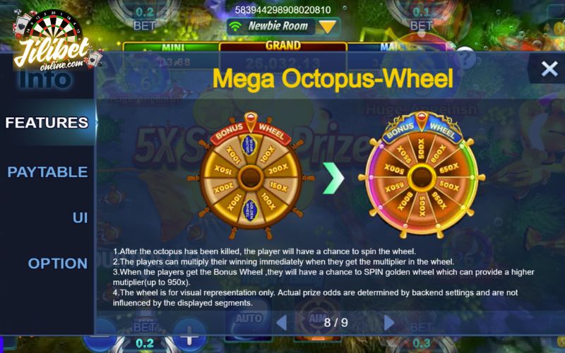 Mega Fishing at Jilibet – Guide to Winning Big Rewards 11 Spin the bonus wheel for up to 950X