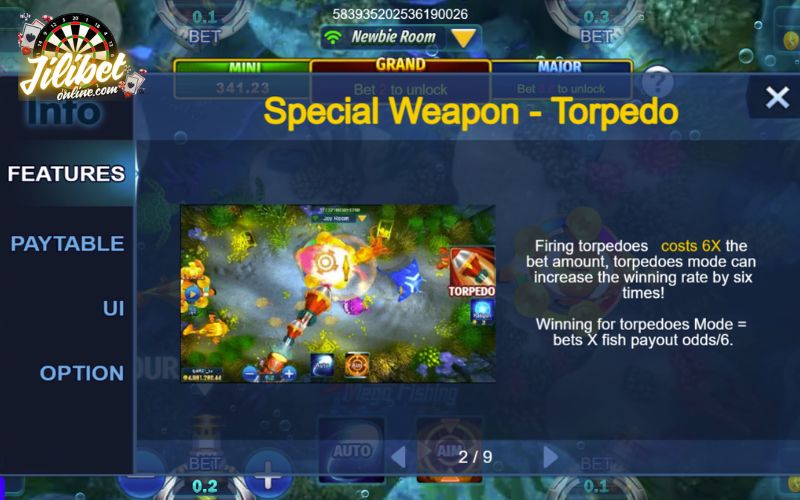 Mega Fishing at Jilibet – Guide to Winning Big Rewards 4 Powerful torpedo shots with 6X winning boost