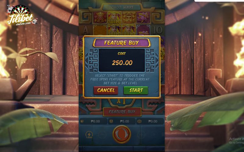 Treasures of Aztec: 6x5 Slot Packed with Combos, Free Spins & Gold Symbols 8 Use feature buy when 2 Scatters land